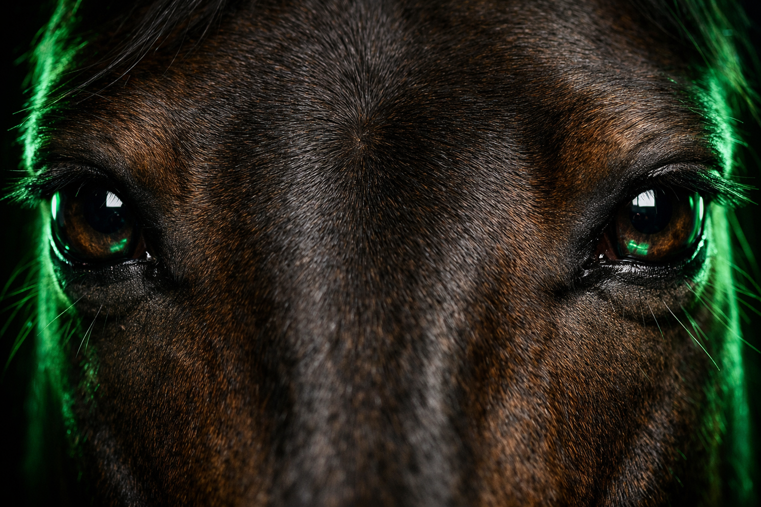 Close de um cavalo