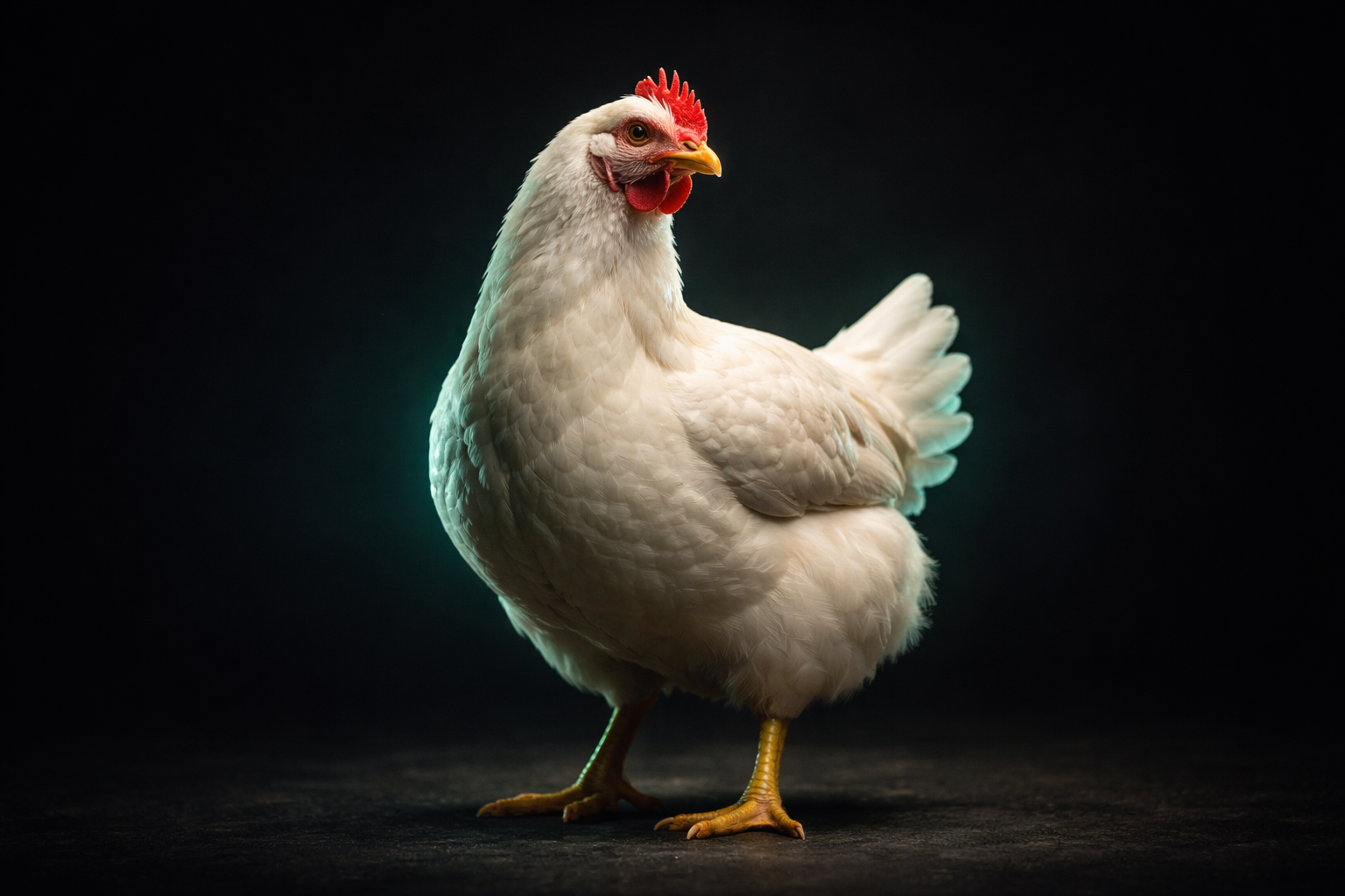 Personagem representando a espécie aves comerciais